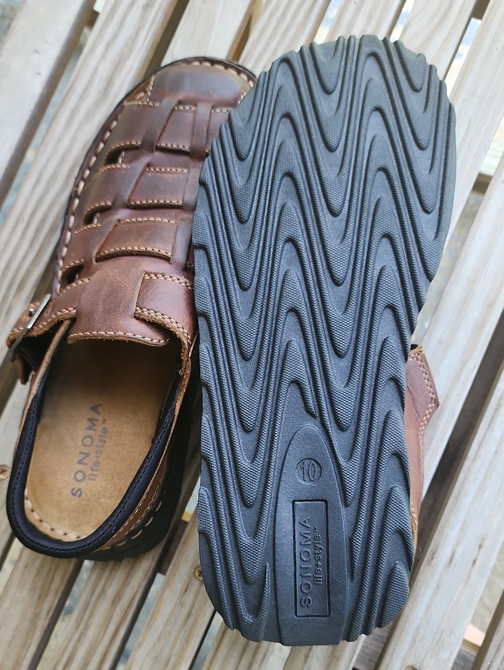Sonoma Mens NwoT Leather Sandals